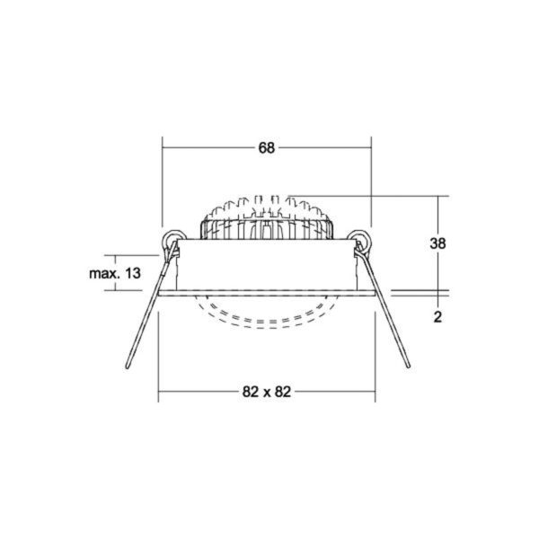 BRUMBERG BB05 Spot encastré LED on/off Boîtier de raccordement noir BRUMBERG