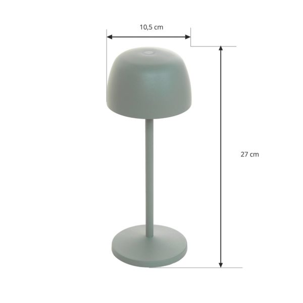 Lindby Lampe de table LED à accu Arietty