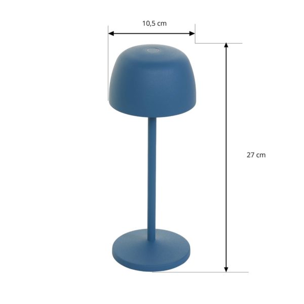 Lindby Lampe de table LED à accu Arietty