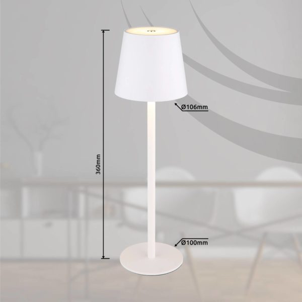 Globo Lampe de table LED à accu Vannie