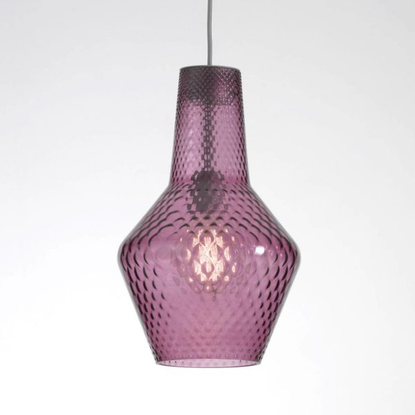 Ailati Suspension Romeo 130 cm, verre améthyste Ailati