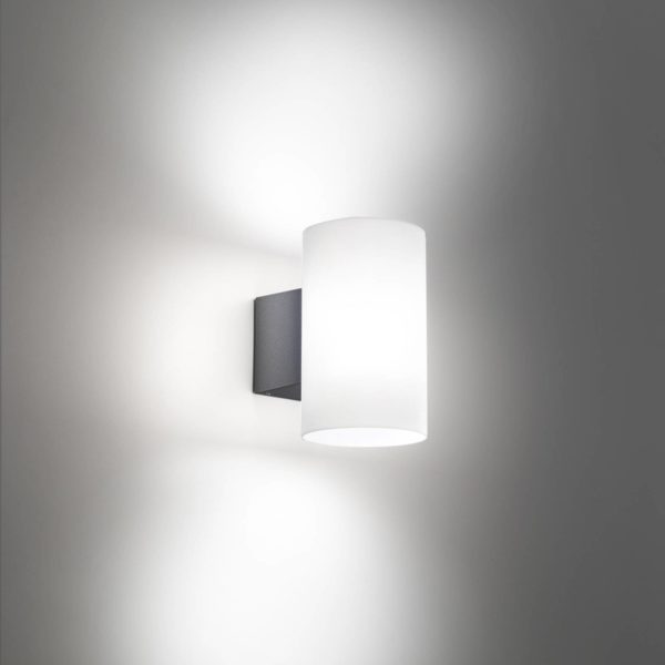 Ailati Applique d'extérieur LED Bianca en gris foncé Ailati