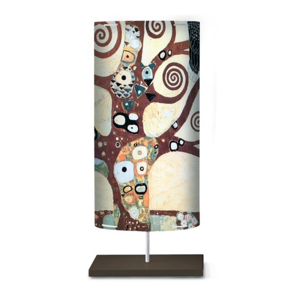 Artempo Italia Lampe sur pied Klimt I avec motif d’art Artempo Italia