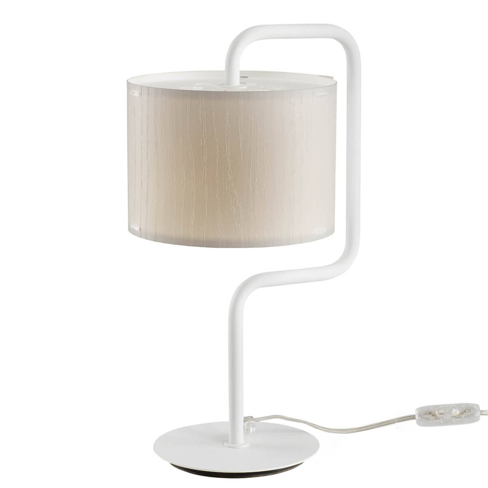 Artempo Italia Lampe de table Morfeo abat-jour plastique crème Artempo Italia