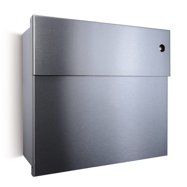 Absolut/ Radius Boîte lettres Letterman IV, sonnette rouge, inox Absolut/ Radius