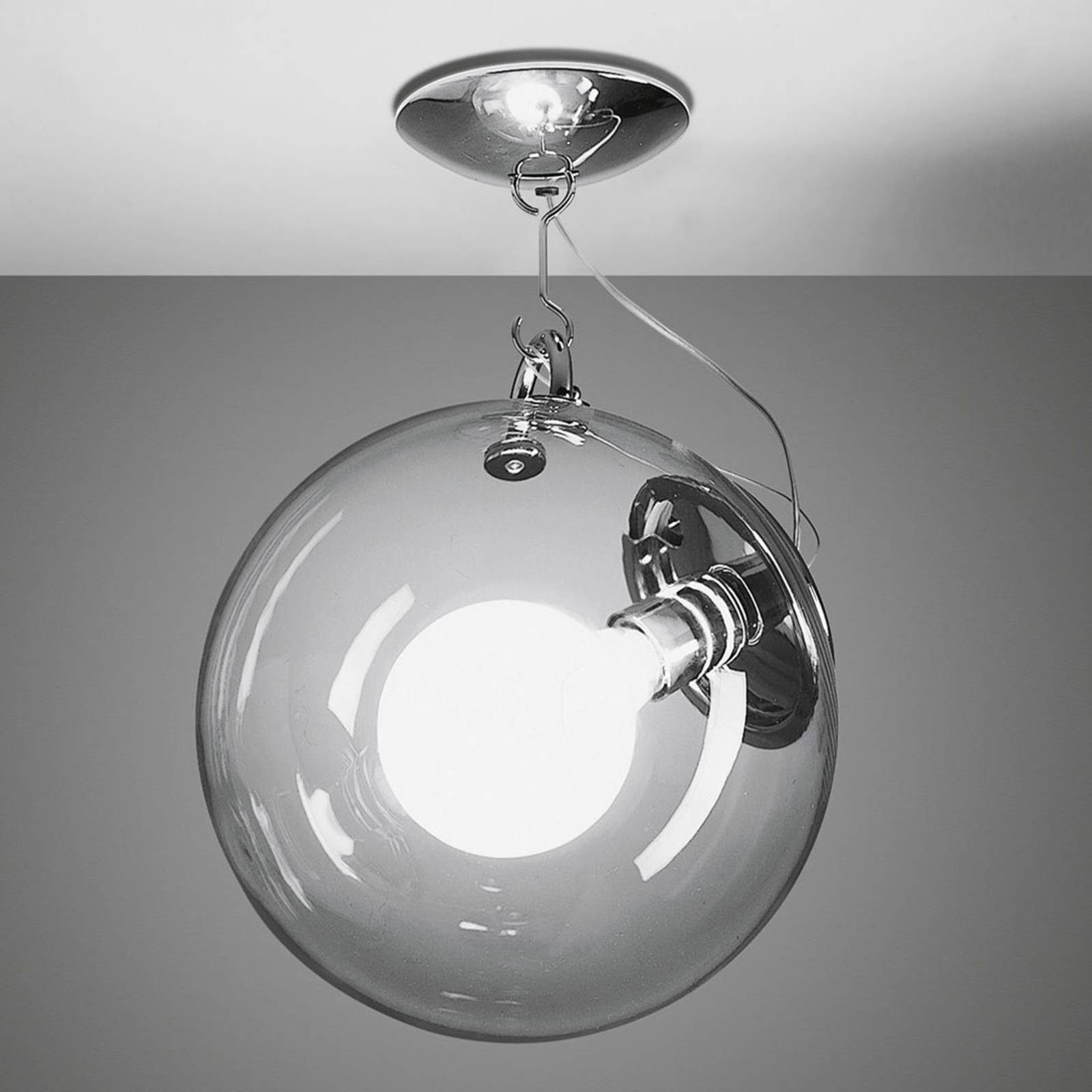 Artemide Miconos plafonnier en verre et chrome Artemide