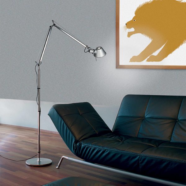 Artemide Tolomeo lampadaire E27 aluminium Artemide