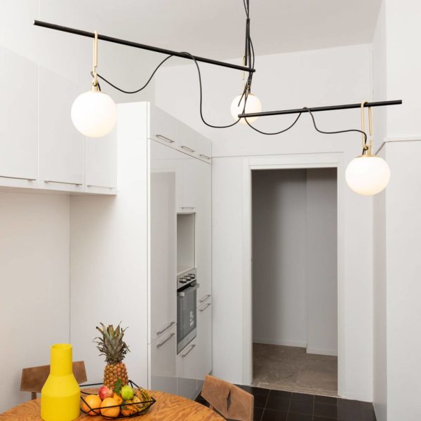 Artemide nh S3 14 suspension, 3 lampes Artemide