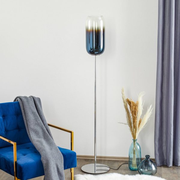 Artemide Gople lampadaire bleu/argenté Artemide