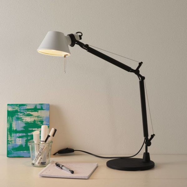 Artemide Tolomeo Micro Bicolor table noir/blanc Artemide