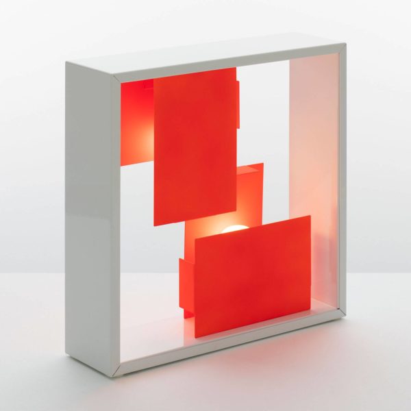 Artemide Fato Bicolor applique white/coral Artemide