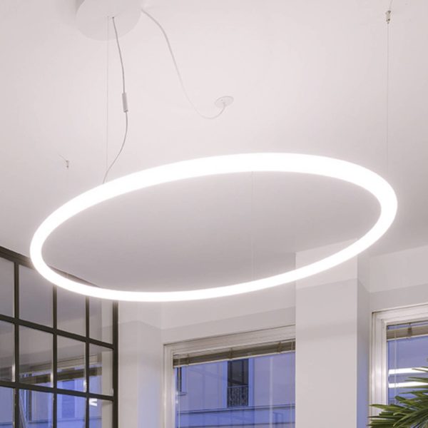 Artemide Alphabet of light circular suspension 90 Artemide