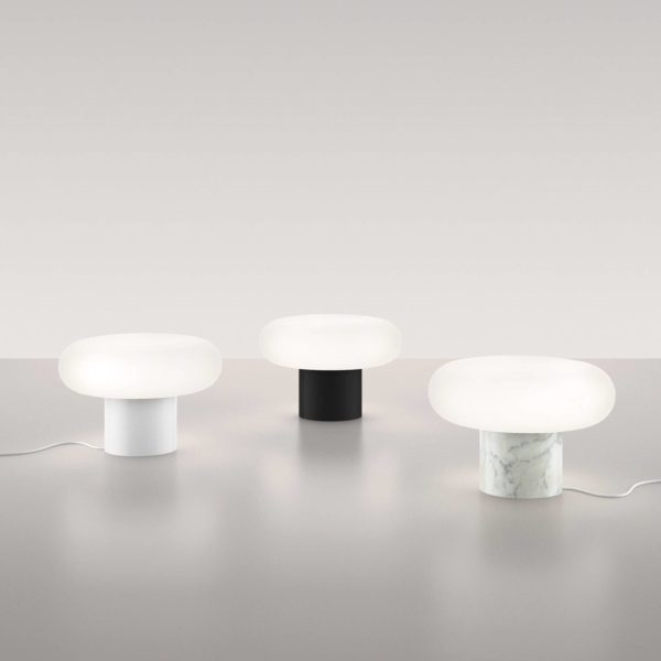 Artemide Itka lampe table LED pied céramique blanc Artemide