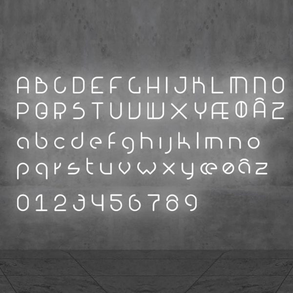 Artemide Alphabet of Light applique majuscule U Artemide
