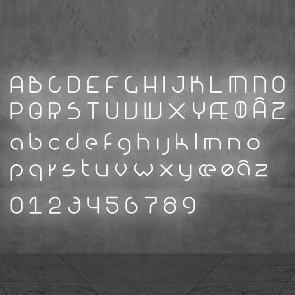 Artemide Alphabet of Light applique majuscule Y Artemide