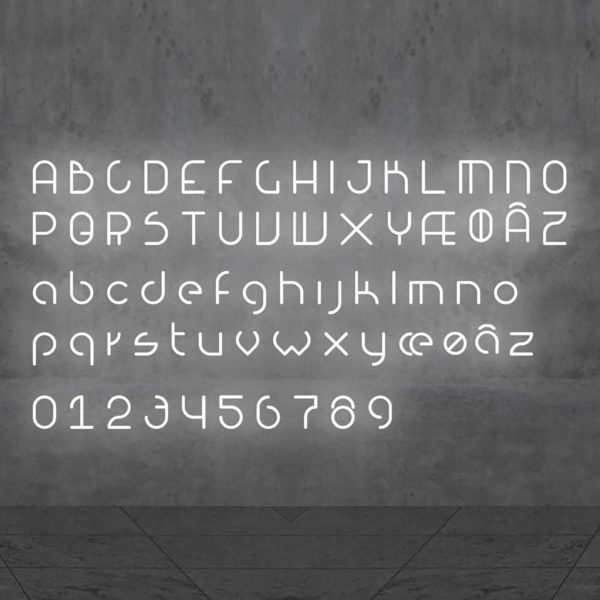 Artemide Alphabet of Light applique minuscule e Artemide