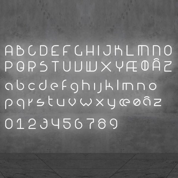 Artemide Alphabet of Light applique minuscule f Artemide