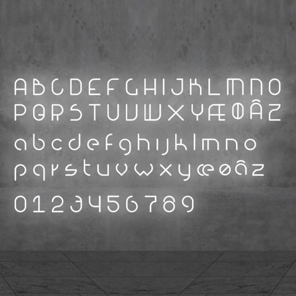 Artemide Alphabet of Light applique minuscule m Artemide