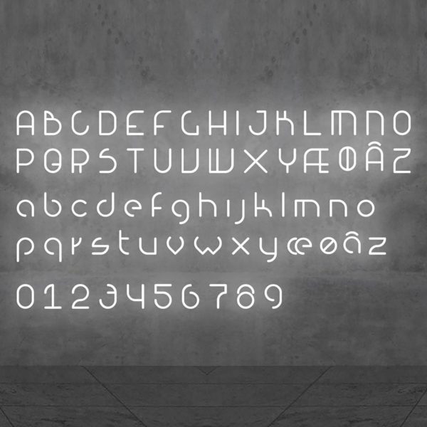 Artemide Alphabet of Light applique minuscule o Artemide