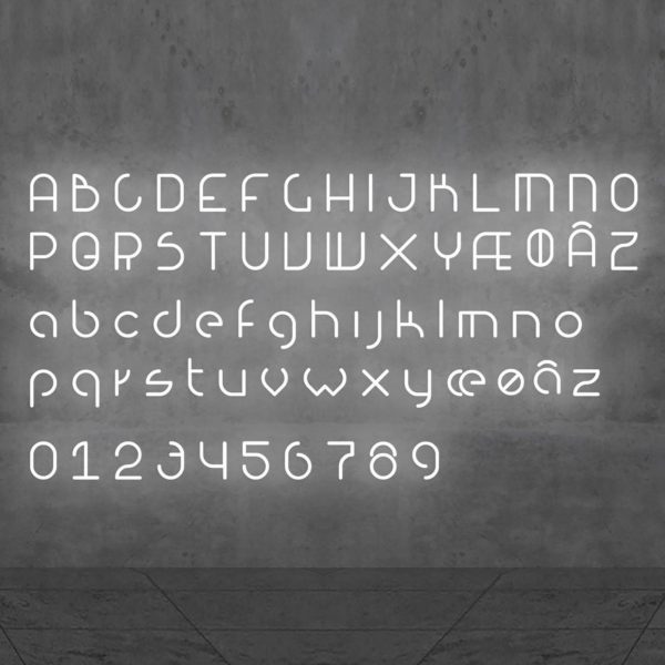 Artemide Alphabet of Light applique minuscule t Artemide