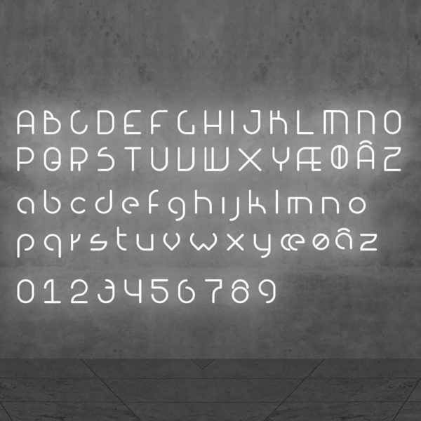 Artemide Alphabet of Light applique minuscule u Artemide