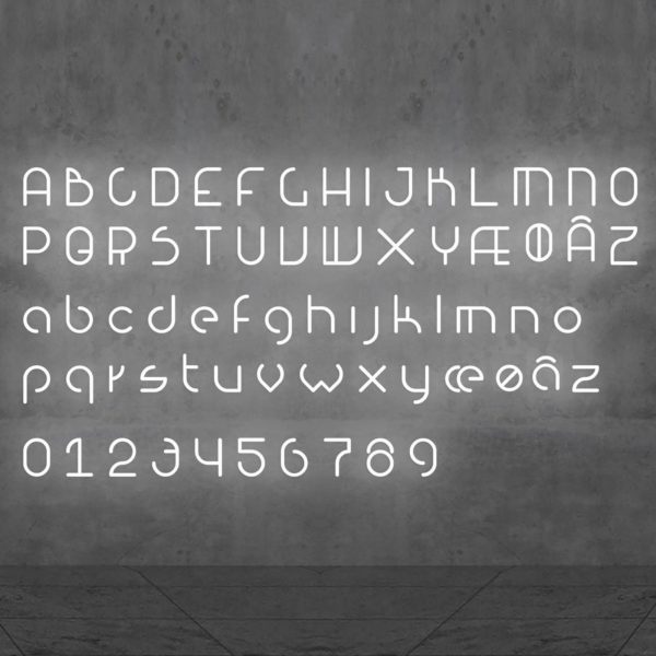 Artemide Alphabet of Light applique minuscule z Artemide