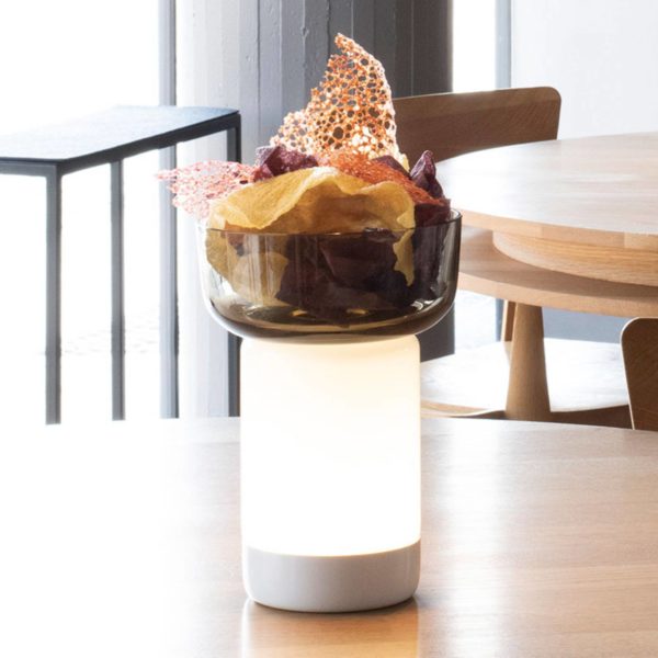 Artemide Bontà lampe à poser LED, bol gris Artemide