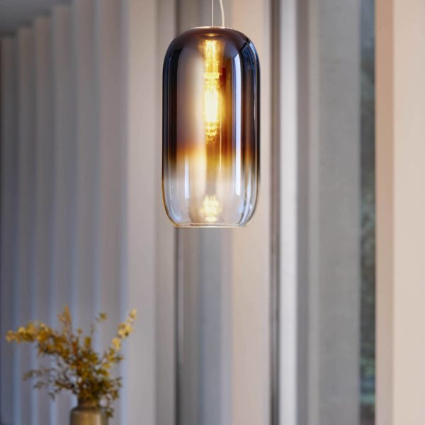 Artemide Gople Mini suspension bleue/noire Artemide