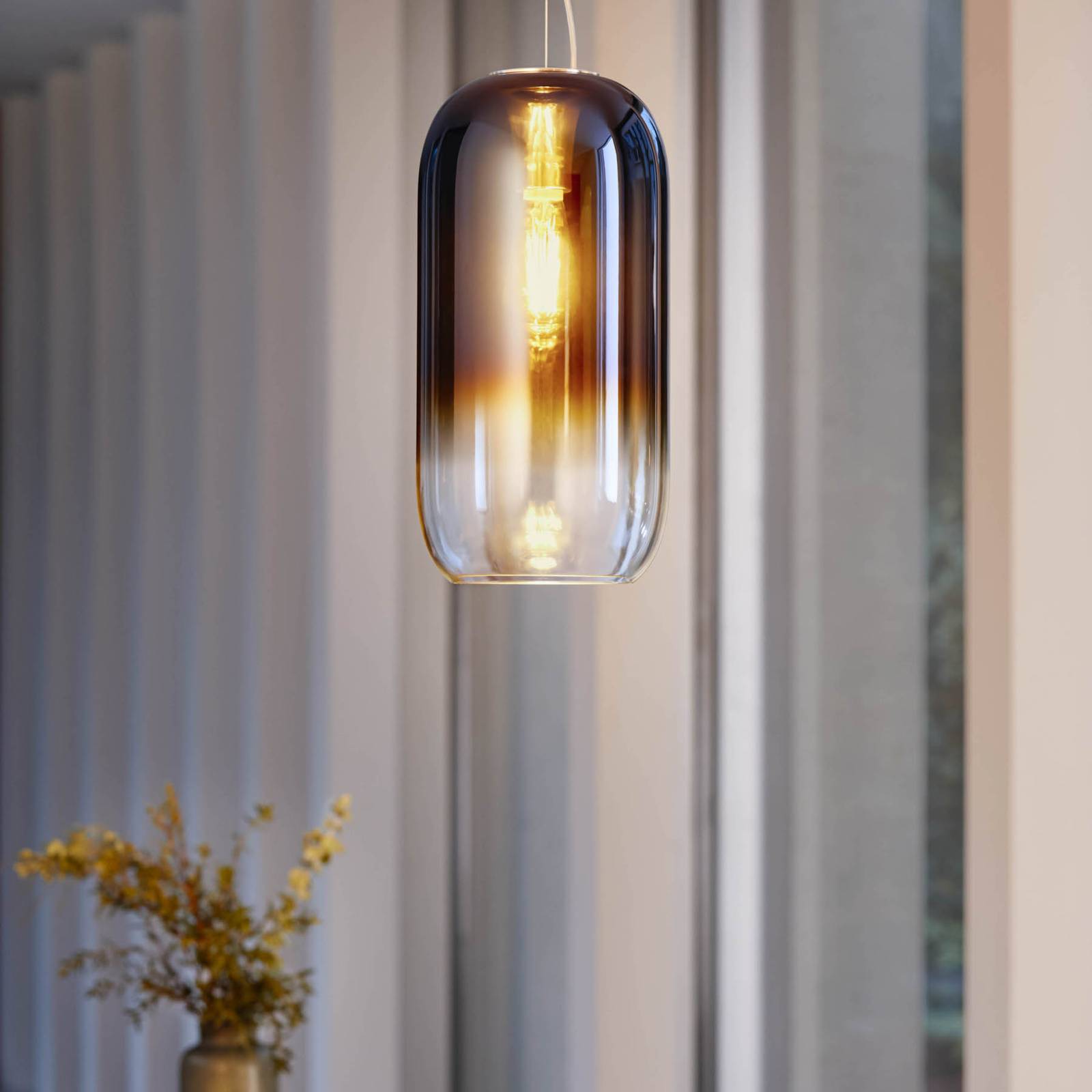 Artemide Gople Mini suspension bleue/noire Artemide