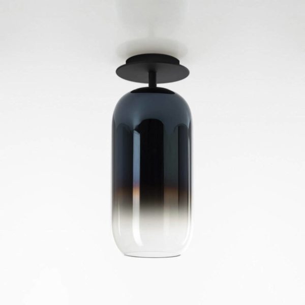 Artemide Gople Mini plafonnier, bleu/noir Artemide