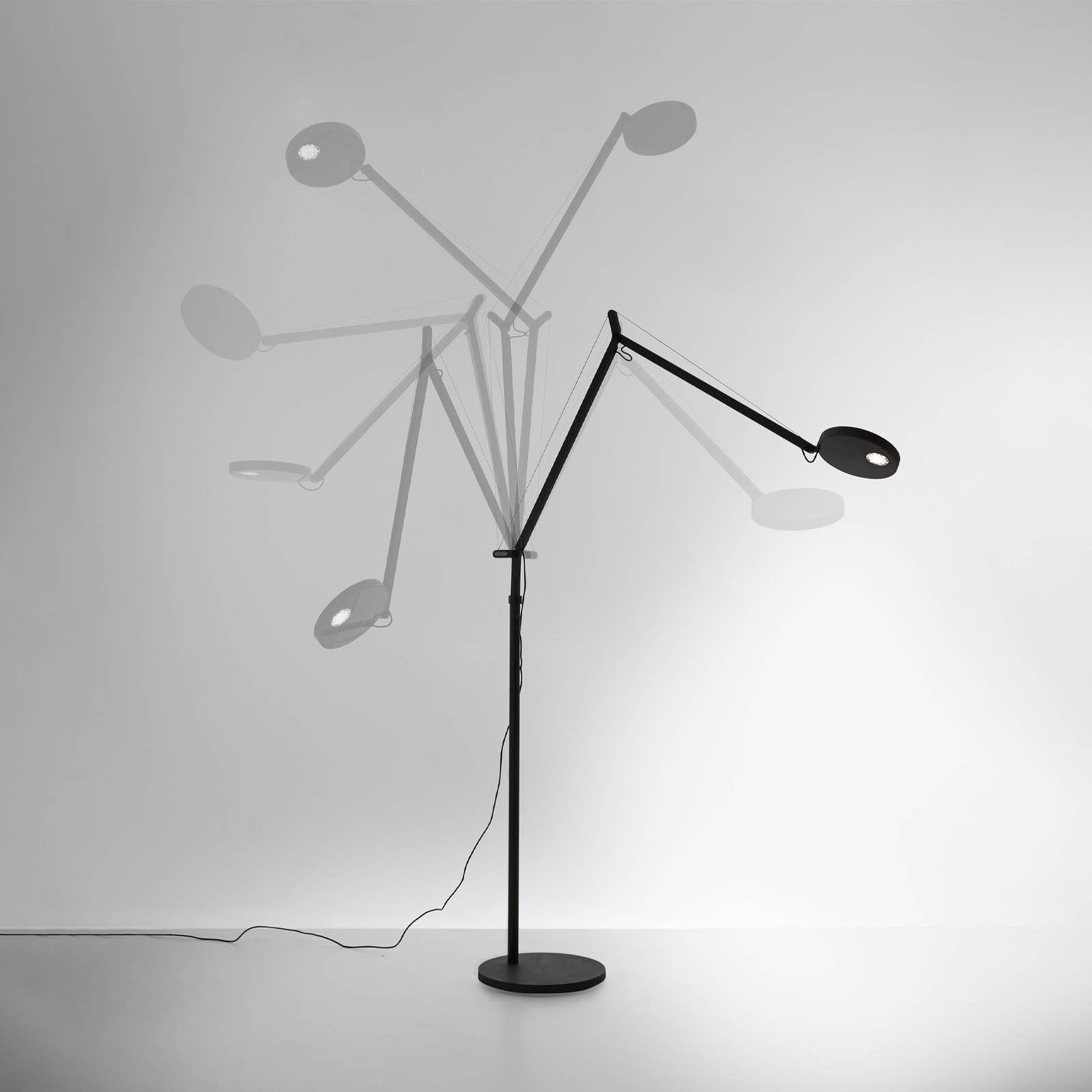 Artemide Demetra Reading lampadaire LED 927 gris Artemide