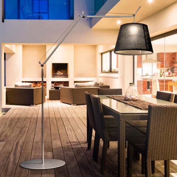 Artemide Tolomeo lampe d’extérieur, abat-jour noir Artemide