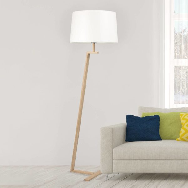 Aluminor Lampadaire Memphis LS avec abat-jour tissu