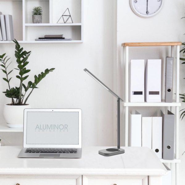 Aluminor Lunia lampe à poser LED avec USB Aluminor