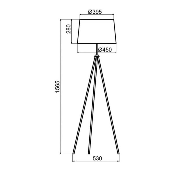 Aluminor Tropic lampadaire blanc, câble rouge Aluminor