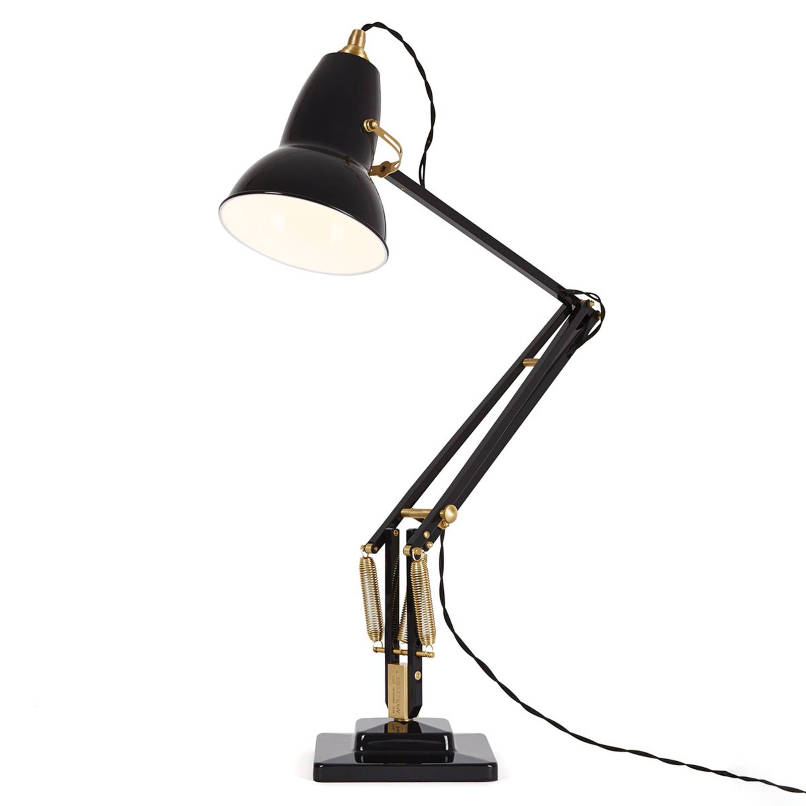 Anglepoise Original 1227 Brass lampe poser noire Anglepoise