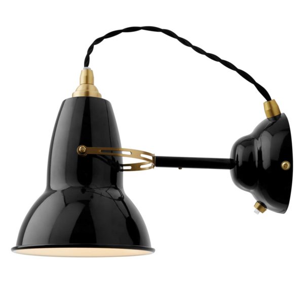 Anglepoise Original 1227 Brass applique noire Anglepoise