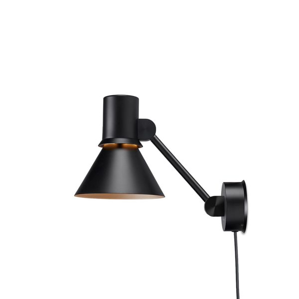 Anglepoise Type 80 W2 applique avec prise, noire Anglepoise