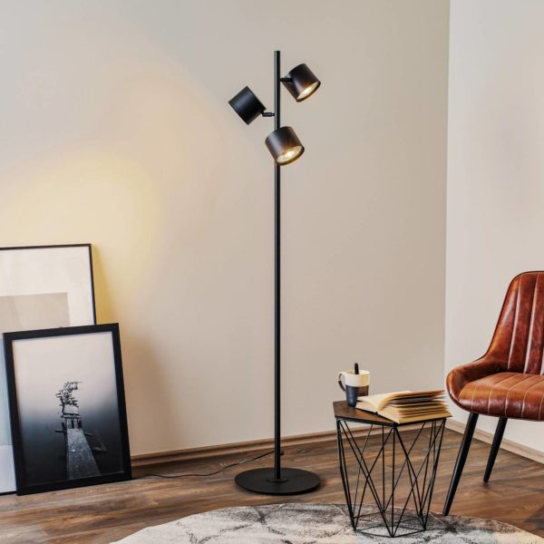 ALDEX Lampadaire 1047 à 3 lampes, noir ALDEX