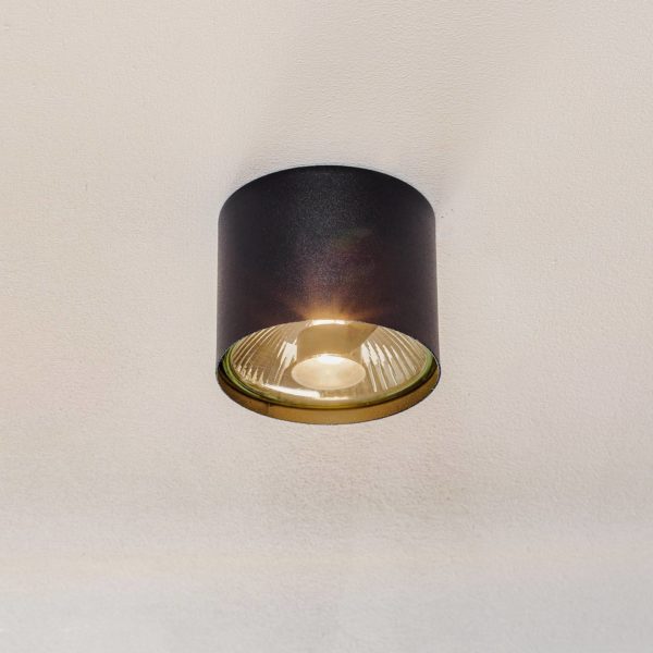 ALDEX Spot pour plafond Bot, noir, à une lampe ALDEX