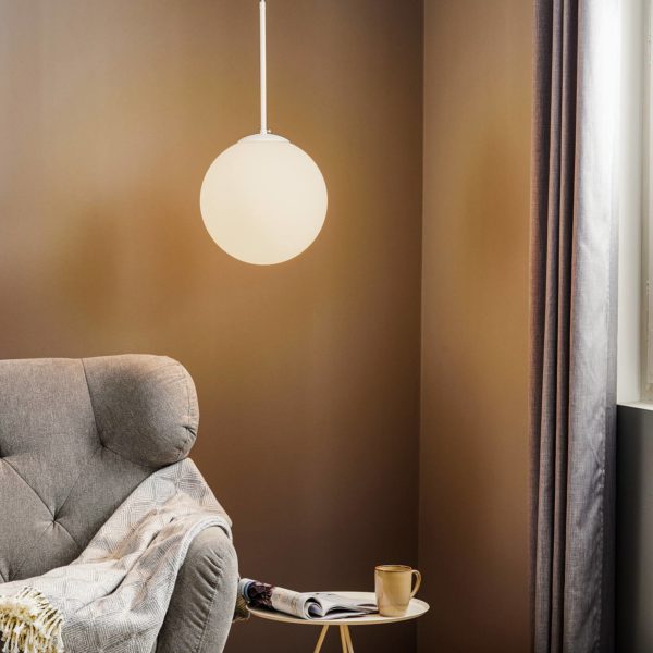 ALDEX Suspension Bosso à 1 lampe, blanche, 30 cm ALDEX