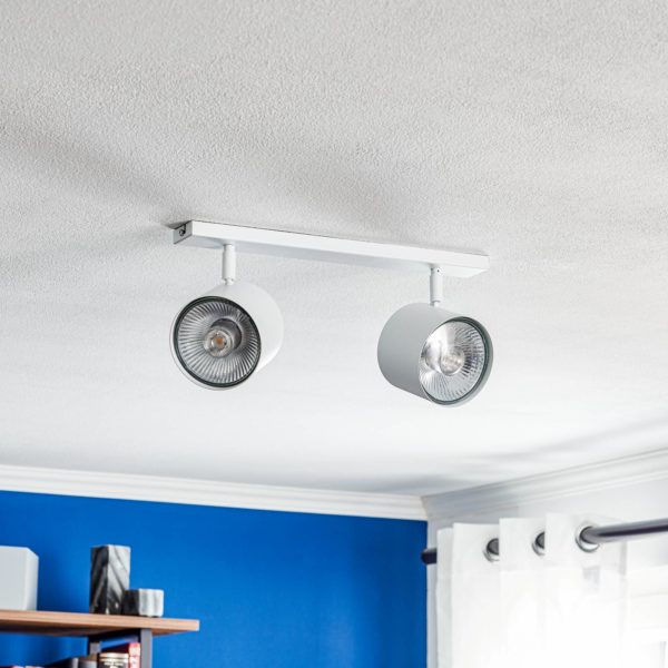 ALDEX Spot pour plafond Bot, blanc, à 2 lampes ALDEX