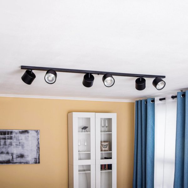 ALDEX Spot pour plafond 1047PL_K, à 6 lampes, noir ALDEX