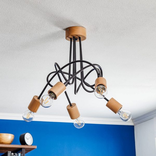 Alfa Plafonnier Tarnow à cinq lampes
