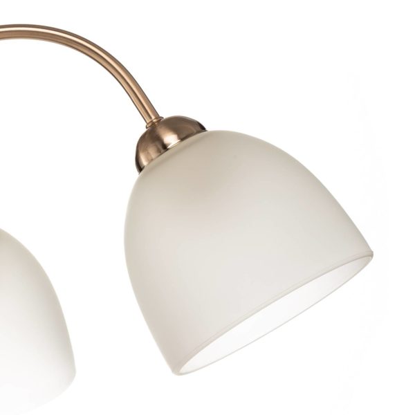 Alfa Plafonnier Svetlana, cinq lampes, platine Alfa
