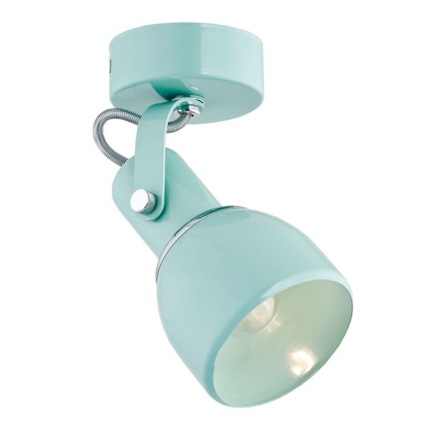 Euluna Spot pour plafond Fiord à 1 lampe, vert menthe Euluna