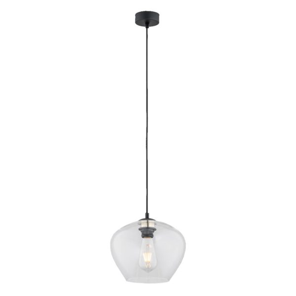 Euluna Suspension Kaja avec boule en verre transparent