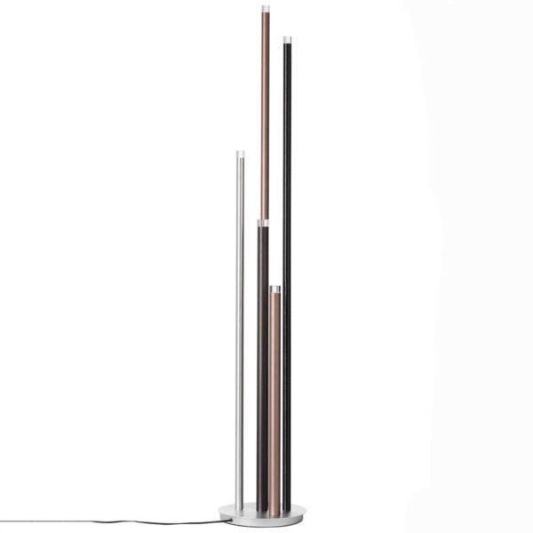 Brilliant Lampadaire LED Cembalo 5 lampes variateur à pied Brilliant