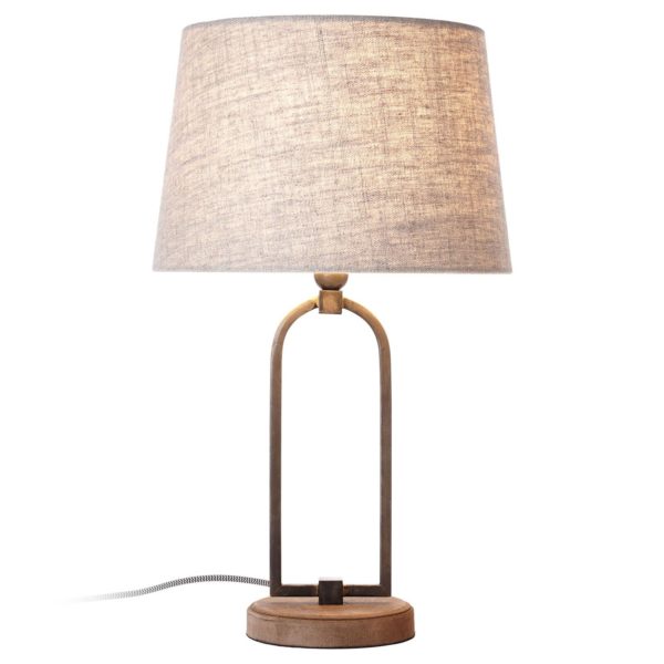 Brilliant Lampe à poser Sora au bel abat-jour en tissu Brilliant