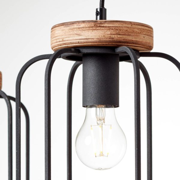 Brilliant Suspension Tosh à trois lampes, linéaire Brilliant